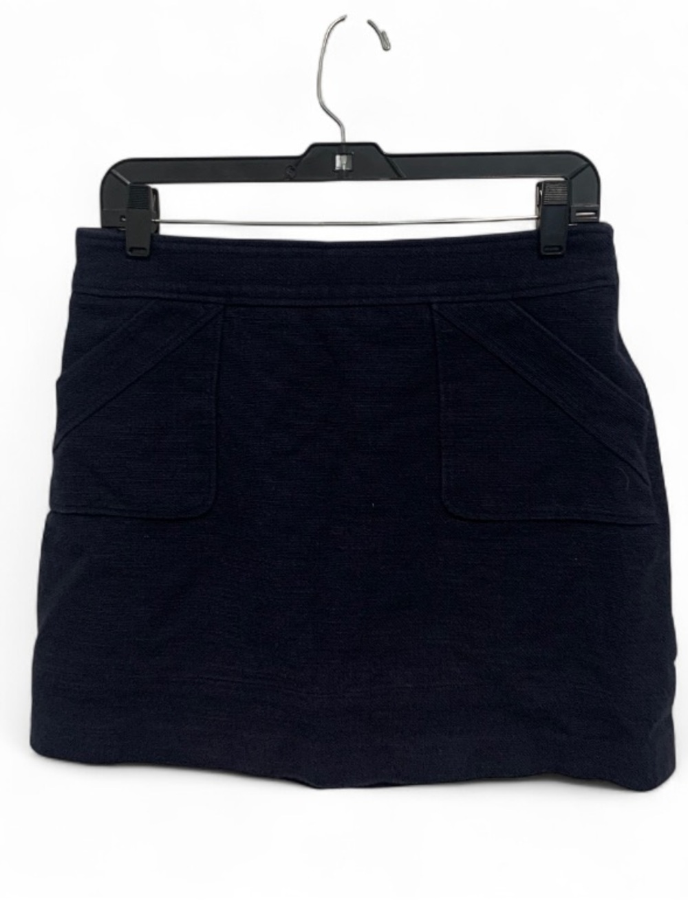 Vintage Milly Dark Blue Knit Pocket Mini Skirt